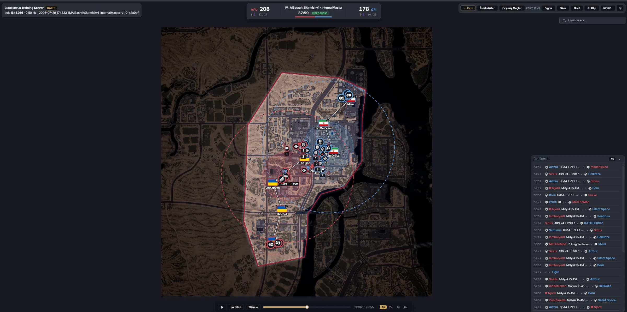 SquadTR replay system interface